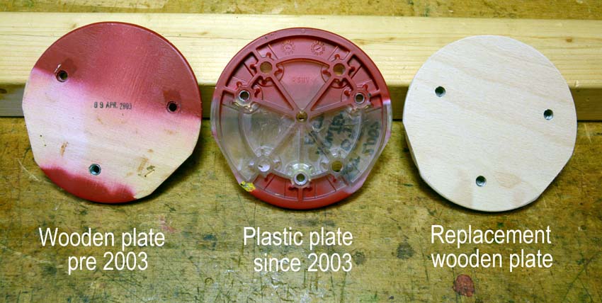 Fritz Hansen Vlinderstoel reparatie plaat new repair plate