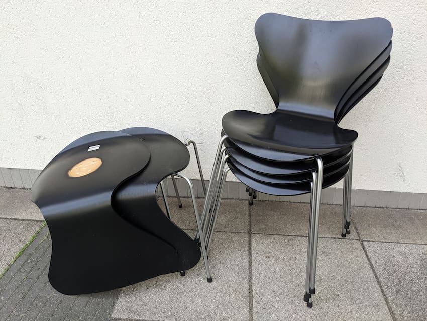 Fritz Hansen reparere løsnet knække sædet syver-stol 3107