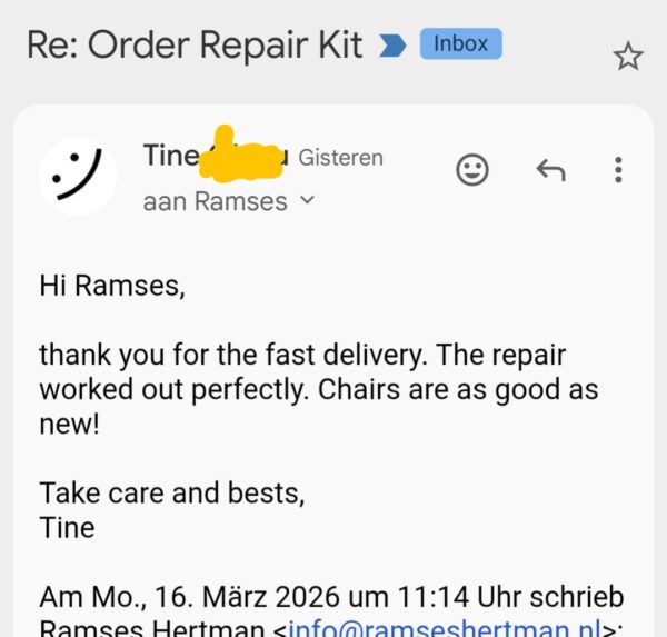 Fritz Hansen Series 7 Repair DIY succesfully